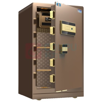 虎牌 TIGER 家用办公小型保险箱指纹密码wifi 尊虎80WIFI 800*480*430mm (咖啡金)