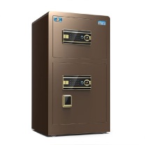 虎牌 TIGER 小型双门指纹密码保险箱 博瑞80指纹双门 800*480*420mm (咖啡金)