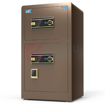 虎牌 TIGER 小型双门指纹密码保险箱 博瑞80指纹双门 800*480*420mm (咖啡金)