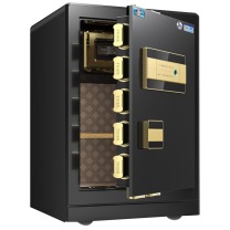 虎牌 TIGER 小型国标认证指纹密码wifi保险箱 尊虎80WIFI 780*480*450mm (商务黑)