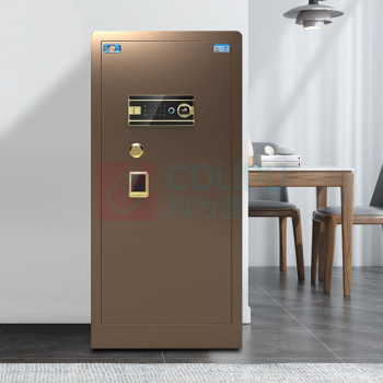 虎牌 TIGER 家用办公大型指纹密码保管柜全钢防盗可入墙财务专用保险箱 博瑞120单门 600*560*1200mm (咖啡金)