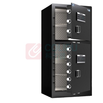 虎牌 TIGER 保险柜 wifi+指纹+密码+钥匙复合锁 2门 金典Pro120双节黑wifi A10 600*500*1200mm (黑色)