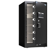 虎牌 TIGER 保险柜 wifi+指纹+密码+钥匙复合锁 单门 金典pro120黑色wifi A10 600*500*1200mm (黑色)
