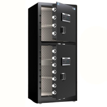 虎牌 TIGER 保险柜(wifi+指纹+密码+钥匙复合锁 2门) 金典Pro150双节黑wifi A10 600*500*1500mm