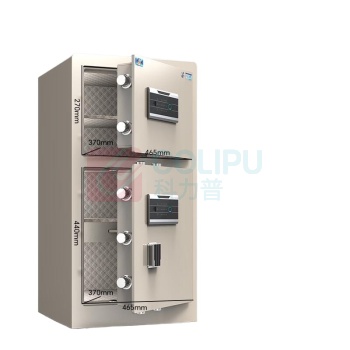 虎牌 TIGER 保险柜(wifi+指纹+密码+钥匙复合锁 2门) 金典Pro80双节灰wifi A10 480*450*800mm (灰色)