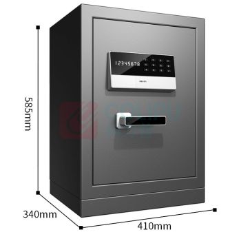 得力 deli 电子密码保管箱 3654A 办公家用防盗保险柜保管箱H595(银灰) 