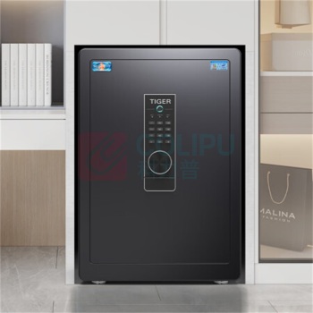 虎牌 TIGER 指纹密码WIFI保险柜 博越60wifi 外H600*W380*D330mm 内H570*W370*D270mm (黑色/咖色) 21±2KG