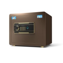 虎牌 TIGER 指纹密码保管箱 BGX-A1/D-25BL 外H250*W350*D250mm内H230*W320*D200mm (咖啡色) 免主钥匙 10KG
