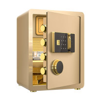 臻远 指纹密码保管箱保险柜 ZY50212028 38*33*45cm (金色) 14KG 默认发顺丰