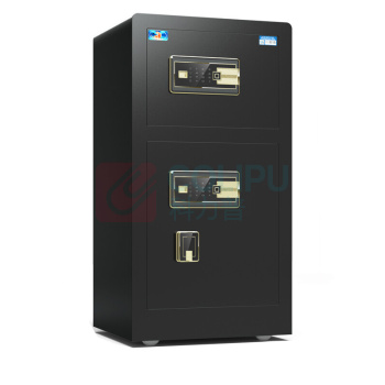 虎牌 TIGER 指纹密码保管箱 BGX-M/D-80BLS 外H800*W480*D420mm 内上H280*W450*D330mm 内下H240*W450*D330mm (睿智黑/咖啡色) 48KG