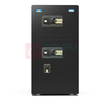 虎牌 TIGER 指纹密码保管箱 BGX-M/D-80BLS 外H800*W480*D420mm 内上H280*W450*D330mm 内下H240*W450*D330mm (睿智黑/咖啡色) 48KG