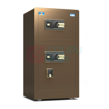虎牌 TIGER 指纹密码保管箱 BGX-M/D-100BLS 外H1000*W500*D450mm 内上H320*W470*D370mm 内下H380*W470*D370mm (睿智黑/咖啡色) 58KG