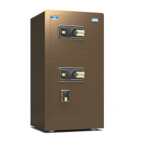 虎牌 TIGER 指纹密码保管箱 BGX-M/D-100BLS 外H1000*W500*D450mm 内上H320*W470*D370mm 内下H380*W470*D370mm (睿智黑/咖啡色) 58KG