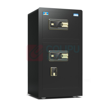 虎牌 TIGER 指纹密码保管箱 BGX-M/D-100BLS 外H1000*W500*D450mm 内上H320*W470*D370mm 内下H380*W470*D370mm (睿智黑/咖啡色) 58KG