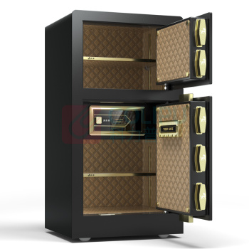 虎牌 TIGER 指纹密码保管箱 BGX-M/D-100BLS 外H1000*W500*D450mm 内上H320*W470*D370mm 内下H380*W470*D370mm (睿智黑/咖啡色) 58KG