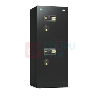 虎牌 TIGER 指纹密码保管箱 BGX-M/D-150BLS 外H1500*W600*D560mm 内上H620*W570*D470mm 内下H550*W570*D470mm (睿智黑/咖啡色) 110KG