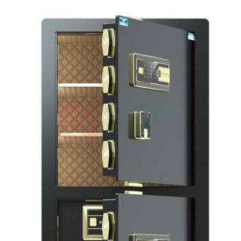 虎牌 TIGER 指纹密码保管箱 BGX-M/D-150BLS 外H1500*W600*D560mm 内上H620*W570*D470mm 内下H550*W570*D470mm (睿智黑/咖啡色) 110KG
