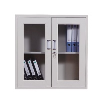 优企 文件柜办公柜通玻矮柜 YQBGWJG-37 850*390*920mm (0.6mm厚)