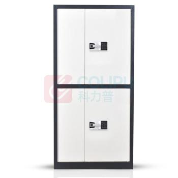 佐盛 双通节保密柜 430mm*900mm*1850mm 双通节套色保密文件柜 (灰白)