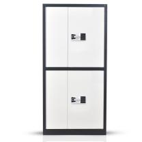 佐盛 双通节保密柜 430mm*900mm*1850mm 双通节套色保密文件柜 (灰白)