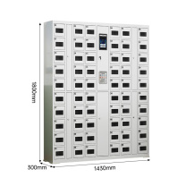 信京 60门智能手机存放柜 人脸识别+密码 1440*300*H1800mm