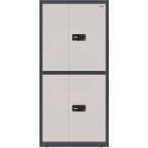 高保 电子密码保密柜四门柜带抽 G207-GK3 1900*900*430mm (米白色+藏蓝色)