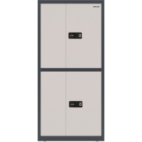 高保 指纹密码保密柜四门柜带抽 G208-GV3 1900*900*430mm (米白色+藏蓝色)