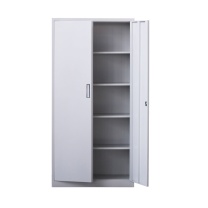 臻远 对开铁门资料柜文件柜 ZY-KLP-G060 W850*D390*H1800mm (灰白色)