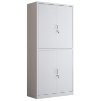 企诺 钢制 通双节文件柜 QNGa03A1-04PA W850*D390*H1800mm (灰白色)