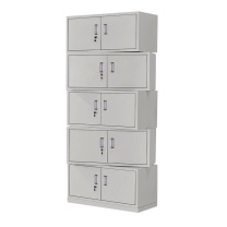 企诺 钢制 分五节文件柜 QNGa09A1-04PA W850*D360*H2030mm (灰白色)