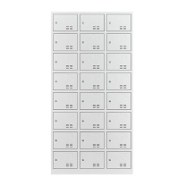 东业家具 二十四门更衣柜员工柜储物柜带锁铁皮柜更衣室衣柜浴室寄存包柜(单位:组) 二十四门更衣柜
