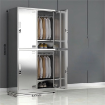 东业家具 四门更衣柜 储物柜 900*420*1800mm±5mm 不锈钢