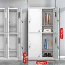 东业家具 四门更衣柜储物柜带锁 850*420*1800mm±5mm 四门带锁