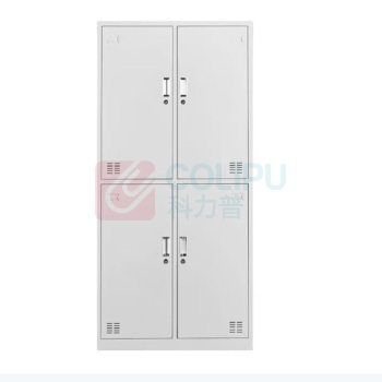东业家具 四门更衣柜 金属更衣柜 2000*1000*500mm 更衣柜员工柜铁皮储物柜