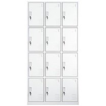 东业家具 十二门更衣柜 金属更衣柜 2000*1000*500mm 更衣柜员工柜铁皮储物柜