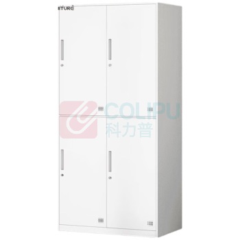东业家具 铁皮带锁员工四门 更衣柜 900*500*1850mm (误差±3厘米)