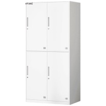 东业家具 铁皮带锁员工四门 更衣柜 900*500*1850mm (误差±3厘米)