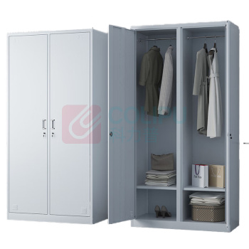臻远 钢制 二门更衣柜 储物柜 ZY-KLP-G075 W850*D420*H1800mm (灰白色)