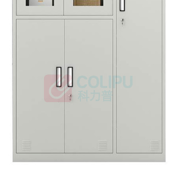 臻远 钢制 五门更衣柜 储物柜 ZY-KLP-G078 W970*D420*H1800mm (灰白色)