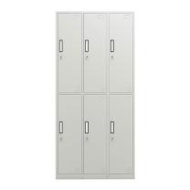 臻远 钢制 六门更衣柜 储物柜 ZY-KLP-G079 W900*D420*H1800mm (灰白色)