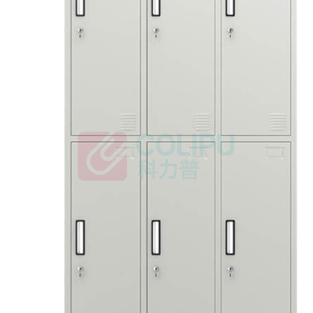 臻远 钢制 六门更衣柜 储物柜 ZY-KLP-G079 W900*D420*H1800mm (灰白色)