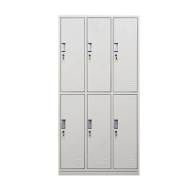 企诺 钢制 六门更衣柜 储物柜 QNGb06A1-04PA W900*D420*H1800mm (灰白色)