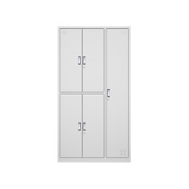 企诺 钢制 五门更衣柜 储物柜 QNGb05A1-04PA W970*D420*H1800mm (灰白色)