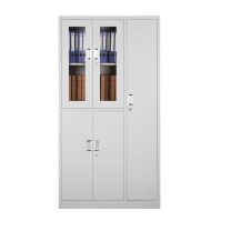 震怡 钢制 五门更衣柜储物柜 W970*D420*H1800mm (灰白色)