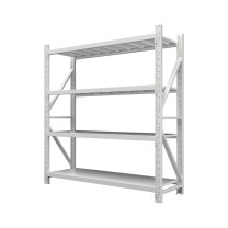 臻远 四层轻型货架 主架 ZY-KLP-08 W1500*D500*H2000mm (灰白色) 35kg,单次订货5组及以上包安装