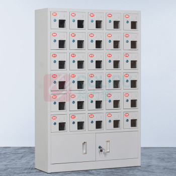 万尊 WANZUN 手机存放柜 30门存放柜(不带充电) WZ-SJ-30D (银色)