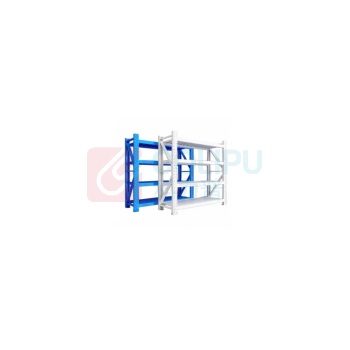也特 货架仓储仓库货物架置物架储物架承重300kg/层蓝色 2000*600*2000mm 四层颜色随机
