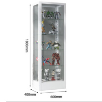 信京 手办展示柜玩具模型展示架 60*40*180cm 带灯款 