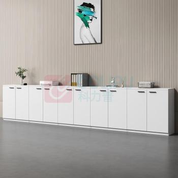 东业家具 办公室文件柜 120*40*60cm 3门柜 5组/套 矮柜档案柜木质储物柜白色