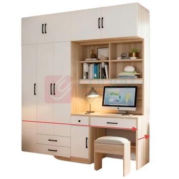 东业家具 衣柜更衣柜厚1.6ENF级 DY-02 2000*550*2400mm 含凳子